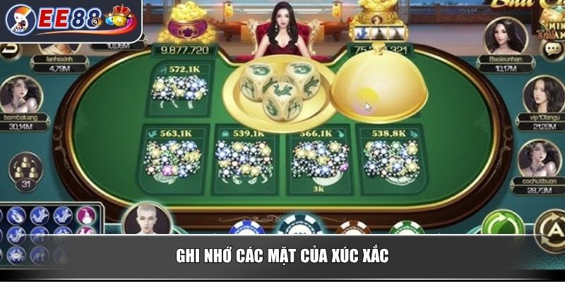Cách Chơi Bầu Cua Chi Tiết Từ A Đến Z Cho Người Mới 3 Ghi nhớ các mặt của xúc xắc