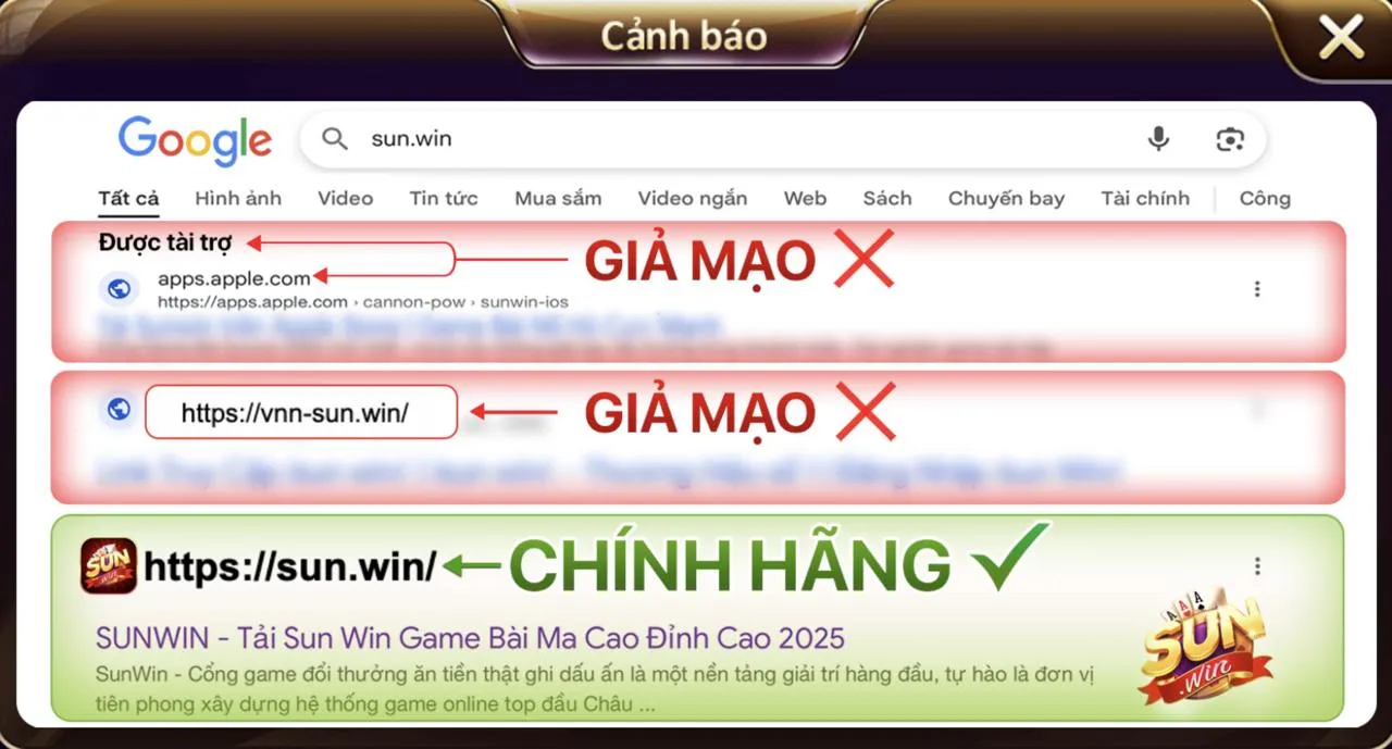 Sunwin thật chỉ có tại sun.win – Tránh giả mạo online 3 Dấu hiệu Sunwin giả cần cảnh giác