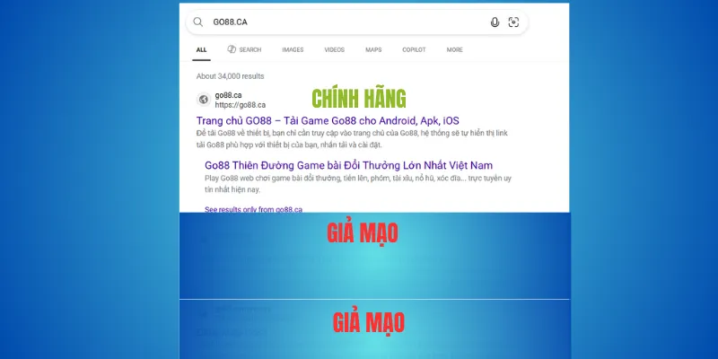 Cách tránh nhầm Go88 thật với bản giả mạo 3 Go88 giả thường mạo danh như thế nào